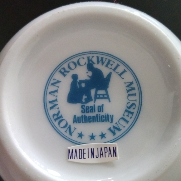 VGC 1983  Vintage Norman Rockwell Pair of Mugs - Picture 9 of 9